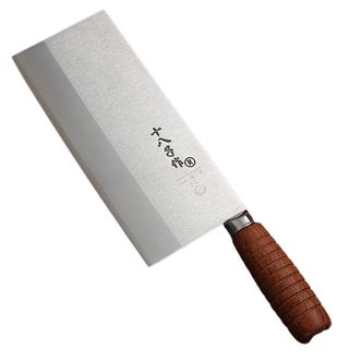 十八子作  名典2号桑刀  专业厨师菜刀复合钢刀具 耐滑花梨木柄 F208-2