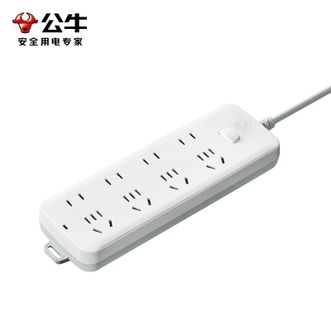 公牛（BULL）  插线板排插插接线板总控电源插板 8位总控全长3米 S1440