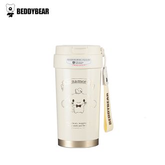 杯具熊（beddybear）   陶瓷保温杯咖啡杯水杯 随行车载杯 轻心咖啡杯-白金大耳狗 500ml