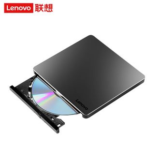 联想（Lenovo）8倍速铝合金材质Type-C/USB接口外置光驱DVD刻录机移动光驱(Windows/苹果系统/DB85)