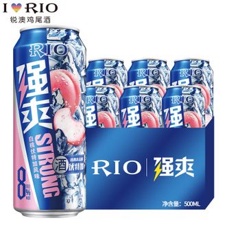锐澳  8度强爽白桃味  500ml*12罐