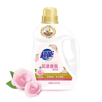 超能  花漾香氛洗衣液  3.53kg/瓶  大瓶装 温和不伤手