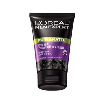 欧莱雅（LOREAL）  男士控油炭爽抗黑头洁面乳100ml