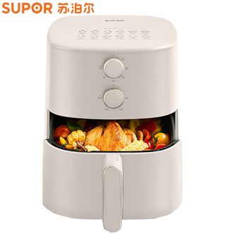苏泊尔/Supor  空气炸锅  5.5L大容量空气炸锅蒸汽嫩炸炸烤箱一体精准控温不沾易清洗免翻面炸锅 KJ55D78