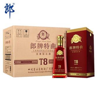 郎酒 郎牌特曲T8 浓香型50度白酒 500ml*6瓶整箱装