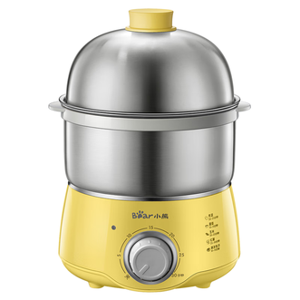 小熊/Bear  煮蛋器  蒸蛋器定时自动断电不锈钢双层煮鸡蛋早餐神器