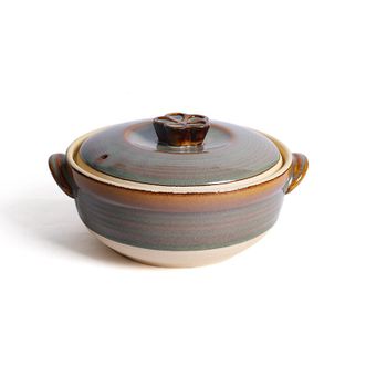 陶煲王（TAOBAOWANG）  复古中式1L陶瓷砂锅煲汤锅明火传统瓦煲土沙锅TG-1808C古铜