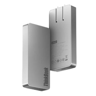 联想/Lenovo  ThinkPad随行能量卡 超薄形态65W氮化镓充电器 PD快充 Type-C 1.8米线材手机专属，可充笔记本 充电套装