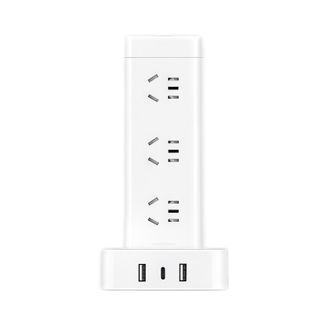 德力西电气（DELIXI ELECTRIC）  插线板多功能 家用办公用宿舍用 H-D系列8位五孔总控/过载/1.7M DEH-DK8X 1.7