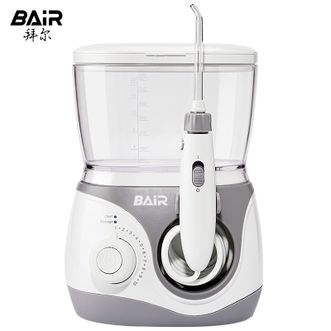 拜尔（BAIR）  家用台式冲牙器 高频脉冲水牙线正畸洗牙器 口腔清洁牙齿冲洗器牙齿结石清洁洁牙器牙齿护理美牙仪H6白色