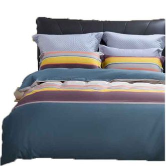 水星家纺  全棉抗菌四件套品质床品套装左岸拾光200*230cm时尚AB版