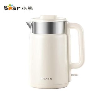 小熊/Bear  电热水壶ZDH-H20F6 2L大容量家用烧水壶 自动断电304不锈钢无缝内胆双层防烫开水壶 大功率电水壶