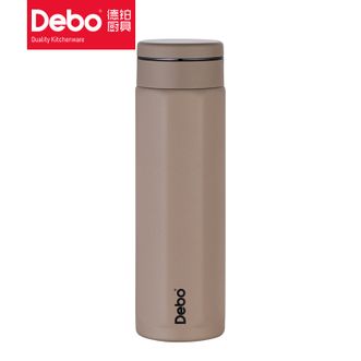 德铂（Debo）  文森特八角保温杯450ml容量商务时尚车载泡茶学生杯子弹跳杯DEP-886金棕色