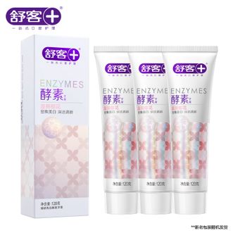 舒客樱花香型酵素牙膏120g*3