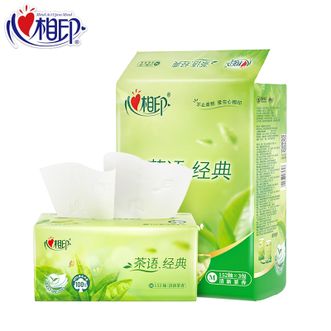 心相印  茶语系列抽纸 3层152抽*3包M码 100%原生木浆 软抽纸巾