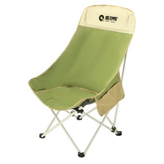 趣游帮  加高加厚户外折叠便携高背月亮椅  240斤承重600D牛津布耐磨露营椅