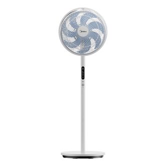 美的/Midea  电风扇 智能语音遥控落地扇 自动调节动态风感客厅卧室宿舍仿生扇叶强劲大风量 台立两用安装简易 语音直流款/4档风速 SAI35AS1