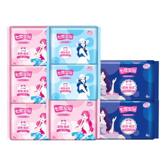 七度空间  优雅系列卫生巾姨妈巾夜用日用组合囤货装