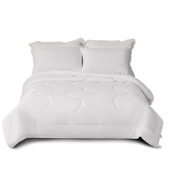 水星家纺  抗菌七孔夏被舒适透气纤维空调被 夏季被子夏凉被 学生宿舍被芯 克洛怡抗菌七孔夏薄被200X230cm