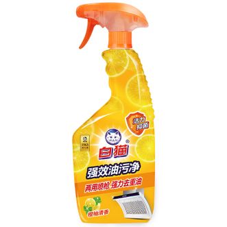 白猫  强效油污净  厨房油烟机去油污剂  油污清洁剂  500g