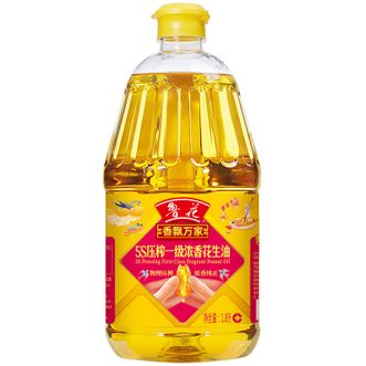鲁花花生油香飘万家5S压榨食用油1.8L