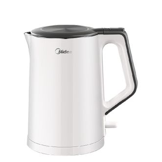 美的/Midea  电水壶 1.5升 双层防烫 无缝内胆 304不锈钢 HJ1522