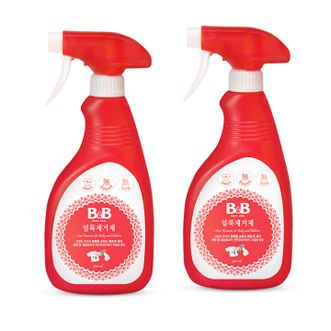 保宁（B&amp;B）  斑点去除剂衣物去渍奶渍尿渍漂白内衣清洁酵素全家可用 斑点去除剂500ml*2