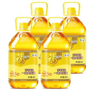 福临门  食用油 非转基因~一级大豆油5升*4桶 中粮出品