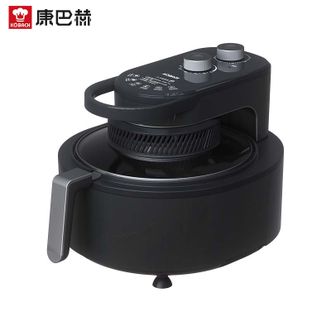 康巴赫  空气炸锅家用大容量电烤炉5.5升360循环加热可视玻璃上盖可拆洗