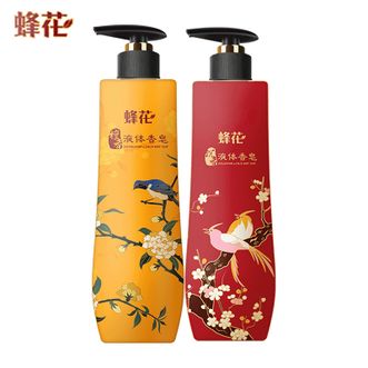 蜂花/Bee&Flower  液体香皂1kg装（檀香500g+沉香500g）香氛香体留香男女学生通用沐浴露