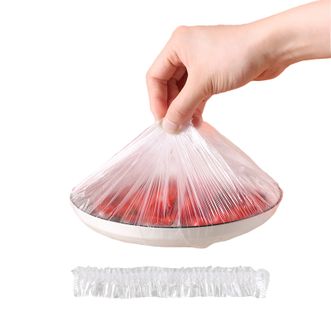 拜杰（BJ）  一次性厨房保鲜膜套  500只  食品级一次性保鲜罩剩菜剩饭自封口碗套保鲜袋