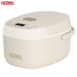 膳魔师（THERMOS）  3L电饭煲微电脑电饭锅 预约定时多功能煮饭煮粥煲汤炖煮锅厨房家用电器电炖锅电锅电热锅EHA-4130A-CG香槟色