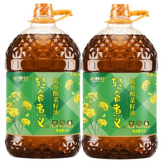 长寿花LONGEVITY FLOWER  菜籽油川香口味香味浓郁 5升*2桶 轻食煮义