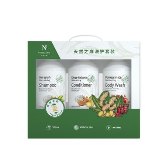 天然之扉(Nature’s Envy)  洗护套装（生姜洗护水润沐）-532ml*3 礼盒装
