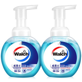 威露士（Walch）  泡沫抑菌洗手液两支装225ml*2瓶 健康呵护 抑菌消毒 泡沫丰富易冲洗 洗手液