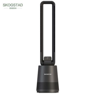 SKOGSTAD  思嘉思达 无叶风扇空气净化扇 遥控塔扇母婴立式电风扇广域送风空气循环扇 负离子轻音落地扇涡轮增压送风夏天降温神器办公室宿舍卧室客厅家用电器电扇SKD-F0023深灰色