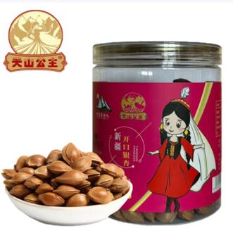 天山公主  开口银杏358g/罐杏仁手剥坚果零食