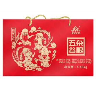 柴火大院 福禄寿喜4.48kg红色杂粮礼盒 柴火大院 福禄寿喜4.48kg红色杂粮礼盒