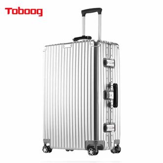 途帮Toboog  铝框包角防刮行李箱1608 20寸银色