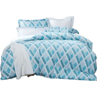 富安娜/Fuanna  家纺 床单四件套 磨毛套件 青春旋律 被套203*229cm 枕套被罩床单4件套 AB版花型 双面花色 1.5/1.8米适用