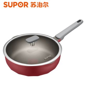 苏泊尔  火红点钛磨力晶铸系列家用28cm无副手不粘锅煎锅 NJ28WA3（SUPOR）