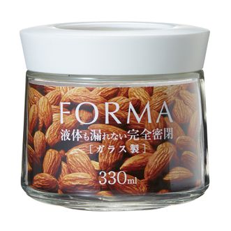阿司倍鹭（ASVEL）  Asvel FORMA 密闭玻璃罐MG-330 白 高款 A1141-09