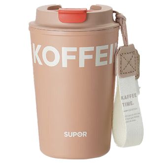 苏泊尔（SUPOR）  泡饮保温杯  316L不锈钢水杯  400ML容量  KCV40AG10  奶茶咖