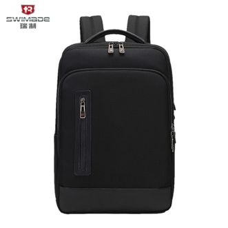 瑞制/swimade  男士双肩包大容量商务电脑背包简约时尚旅行背包RZ-8063