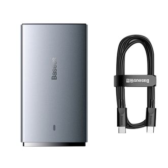倍思CCGP150013GaN5Pro氮化镓轻薄快充充电器C+U65W中规月影灰