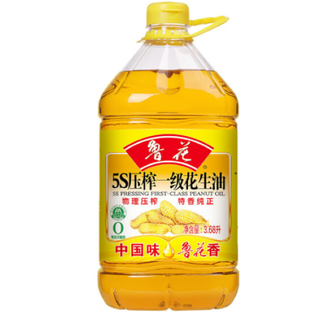 鲁花  食用油5S压榨一级花生油3.68L
