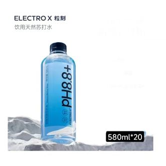 粒刻/ELECTROX  饮用天然苏打水 580ml/瓶装