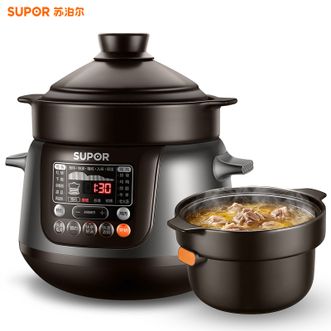 苏泊尔（SUPOR）  电炖锅 家用电炖盅精控快炖电砂锅耐高温内胆炖汤快速汤粥功能炽陶电炖锅