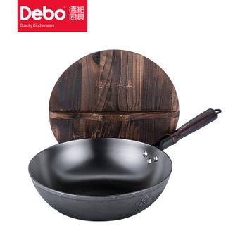 Debo  炒锅无涂层铸铁锅炒菜锅32cm DEP-709