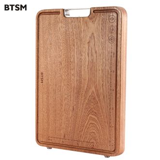 BTSM  正品家用厨房可立可悬挂提手切菜板进口沙比利木整木无漆无蜡砧板-BT-ZB40